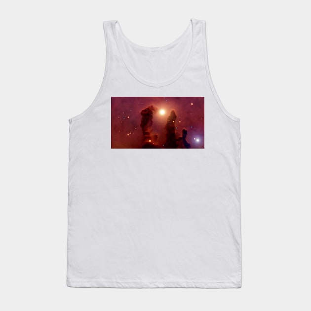 Gas pillars in the Eagle Nebula (R590/0135) Tank Top by SciencePhoto